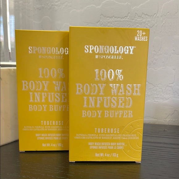 - (X2) Yellow Body Wash Infused Buffer - Picture 1 of 3
